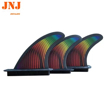 JNJ FUTURE Surfboard Fin G5 Medium Thruster Изготовлен из стекловолокна и сотовых материалов.