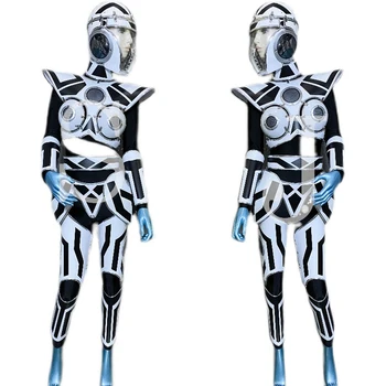 Высококачественный Ночной клуб бар Future space clothes bar технология игровой площадки LED Light Dancer armor костюмы для шоу gogo