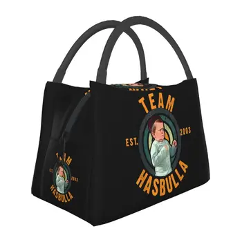 Забавные сумки для ланча с изоляцией Hasbullah Smile для женщин, герметичные сумки для ланча с термоохлаждением для рабочего пикника