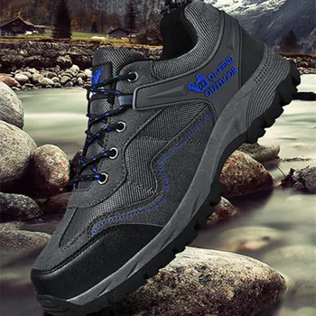 Мужские спортивные кроссовки для бега, Нескользящая Удобная походная горная обувь, Износостойкая Дышащая обувь для скалолазания, Походная обувь на открытом воздухе