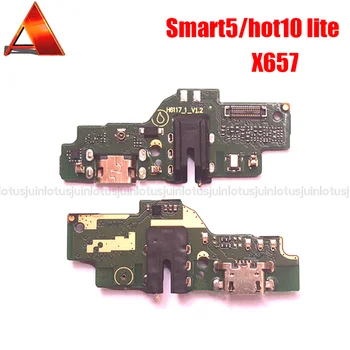 Оригинал для Infinix Smart 5 5A Hot 10 lite X657 X657B X657C USB Док-станция Для Зарядки Разъемная Плата С Микрофоном Mic 