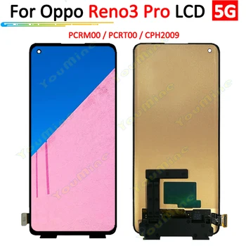 Оригинальный Amoled Для OPPO Reno3 Pro 5G ЖК-дисплей С Сенсорным Экраном и Дигитайзером В Сборе Для OPPO Reno 3 pro CPH2009 LCD