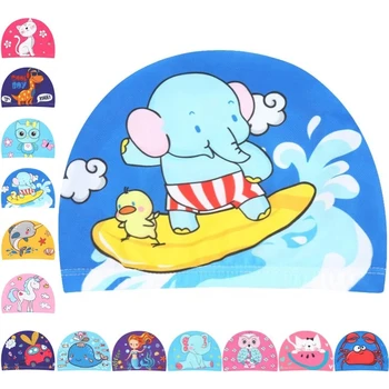 Шапочки для плавания для мальчиков и девочек 2-5 лет 2019 г., детские пляжные шапочки для купания для мальчиков, мультяшные шапочки для бассейна
